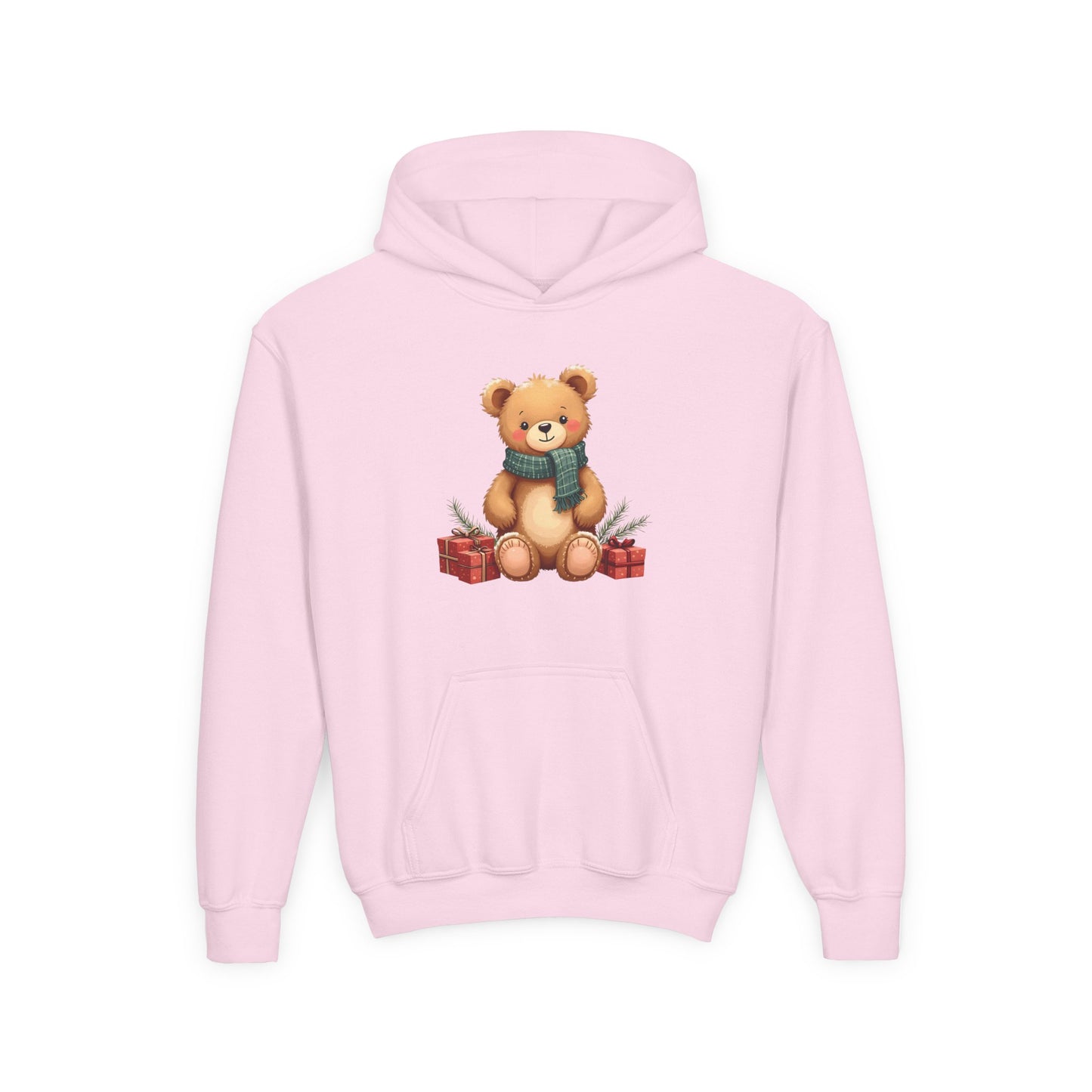Kids Holiday Teddy Bear Hoodie – Cute Christmas Gift Sweatshirt