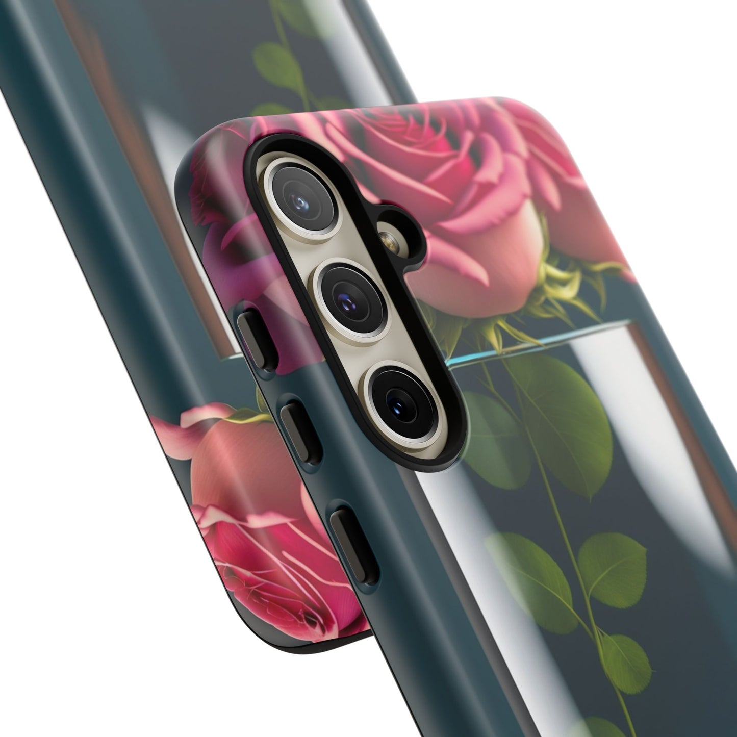 Penguin in a Glass Floral Tough Phone Case — Cute Protective Phone Cover