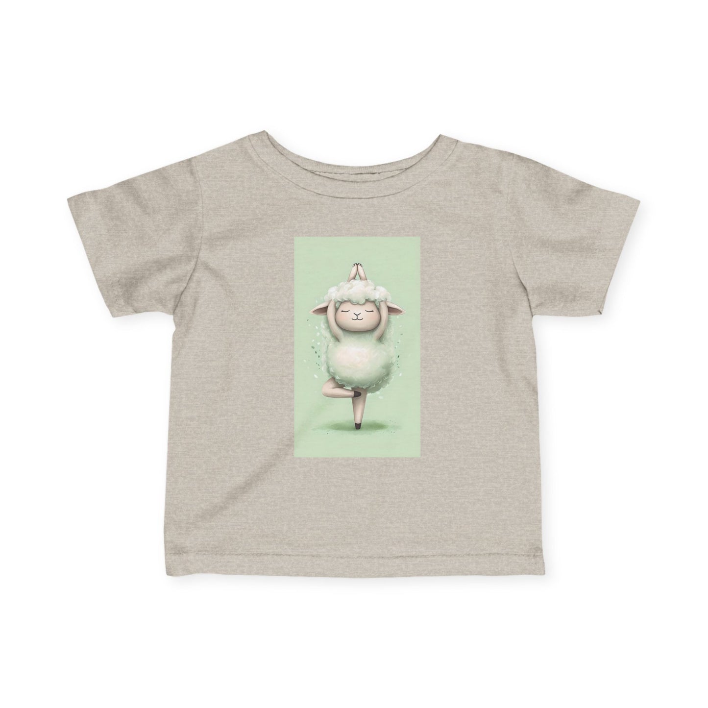 Infant Tee — Cute Ballet Sheep Baby Shirt ("Little Ballerina" Design)