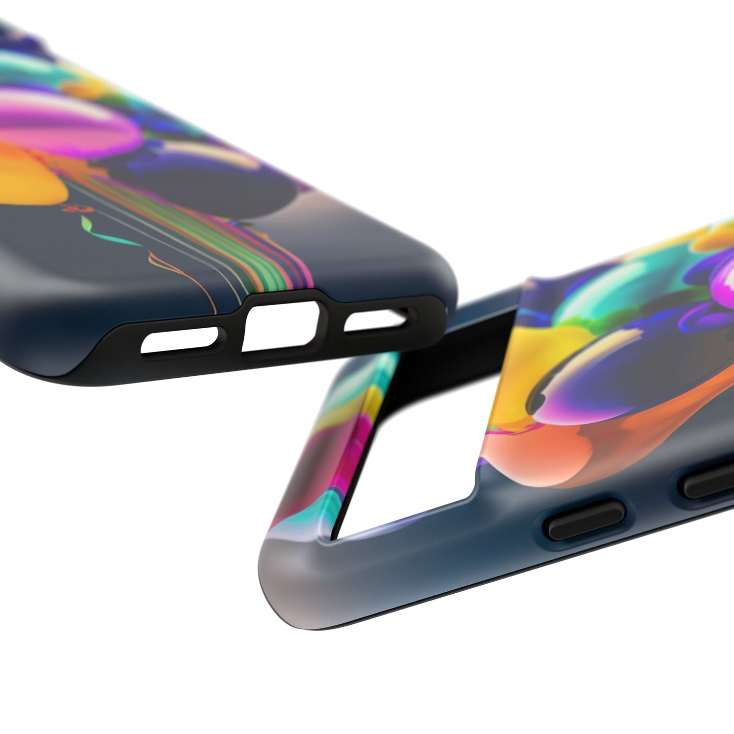 Colorful Balloon Tough Phone Case — Vibrant Party Balloons Protective Cover