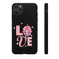 Love Gnome Phone Case — Cute Pink Heart Valentines Protective Case