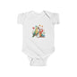 Baby Bodysuit — Cute Parrot & Sloth Love Graphic Infant Onesie