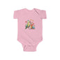 Baby Bodysuit — Cute Parrot & Sloth Love Graphic Infant Onesie