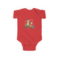 Baby Bodysuit — Cute Parrot & Sloth Love Graphic Infant Onesie