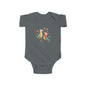 Baby Bodysuit — Cute Parrot & Sloth Love Graphic Infant Onesie
