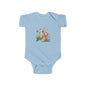 Baby Bodysuit — Cute Parrot & Sloth Love Graphic Infant Onesie