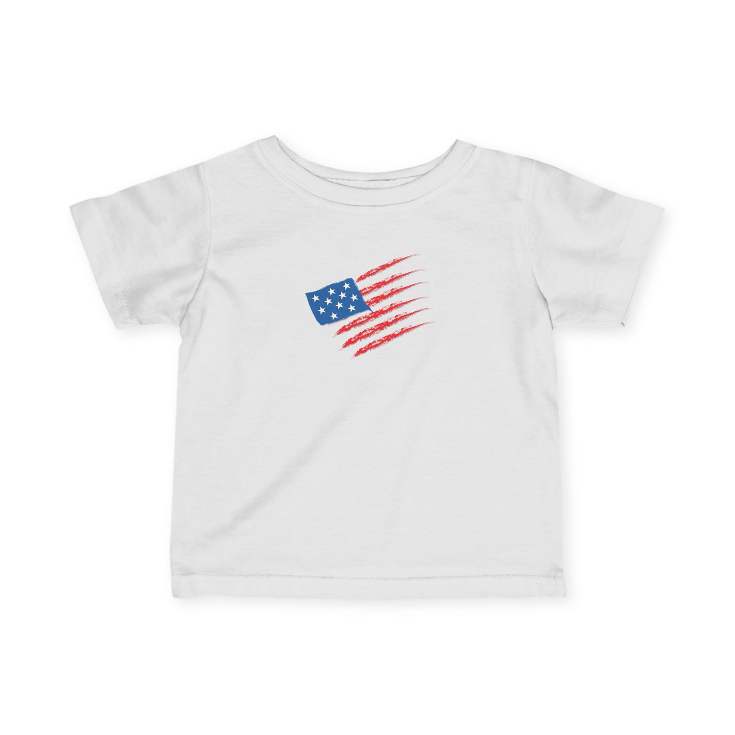 Patriotic Infant Tee - USA Flag Theme