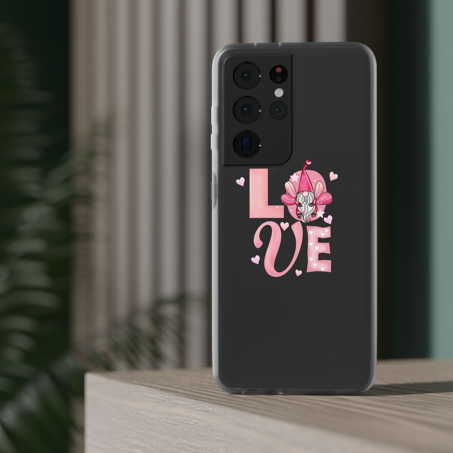 Love Gnome Phone Case — Cute Pink Valentine Flexi Case