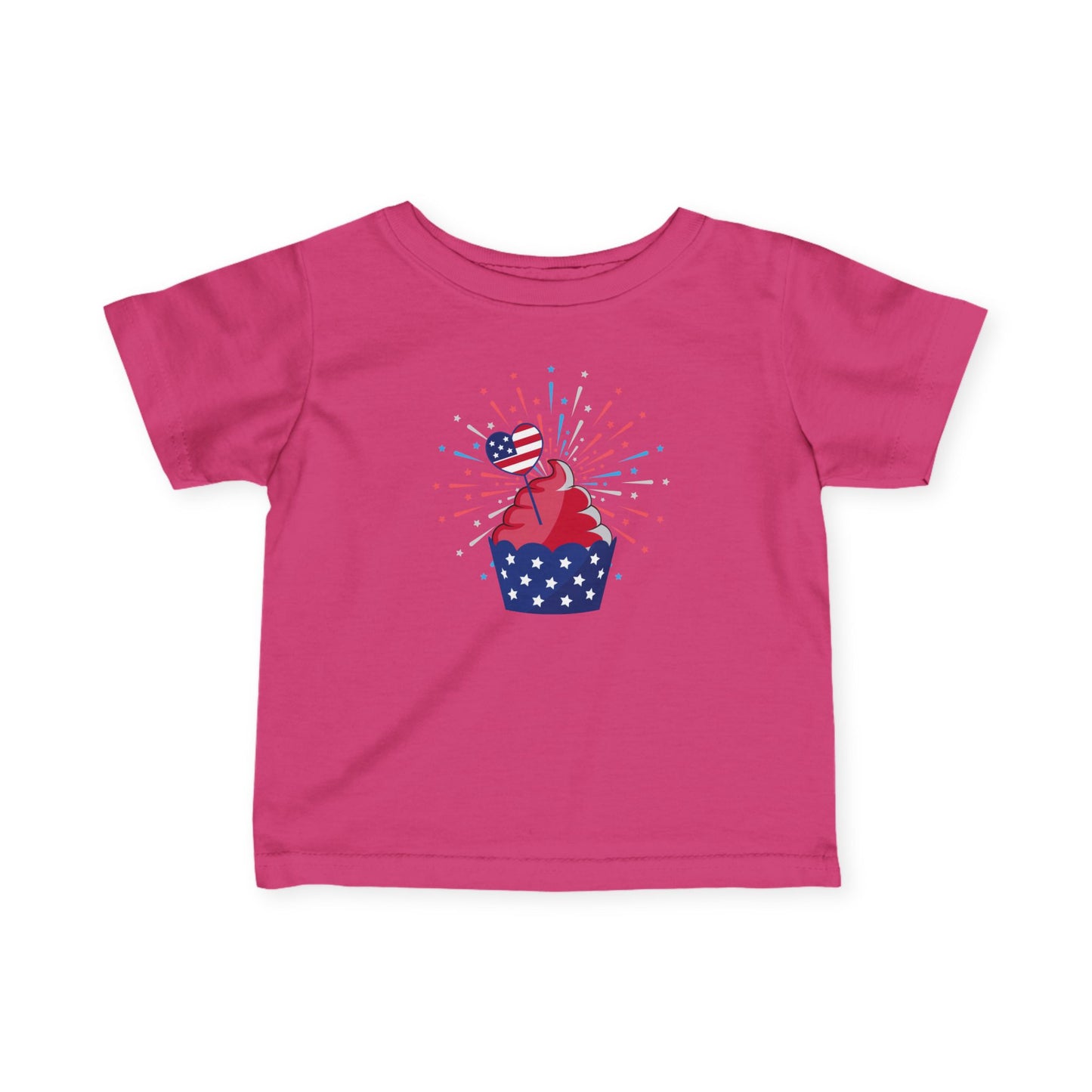 Patriotic Infant Tee with Cupcake Design, Baby Independence Day Outfit, 4th of July Celebration Shirt, Cute Toddler Tee, Summer Party [...]