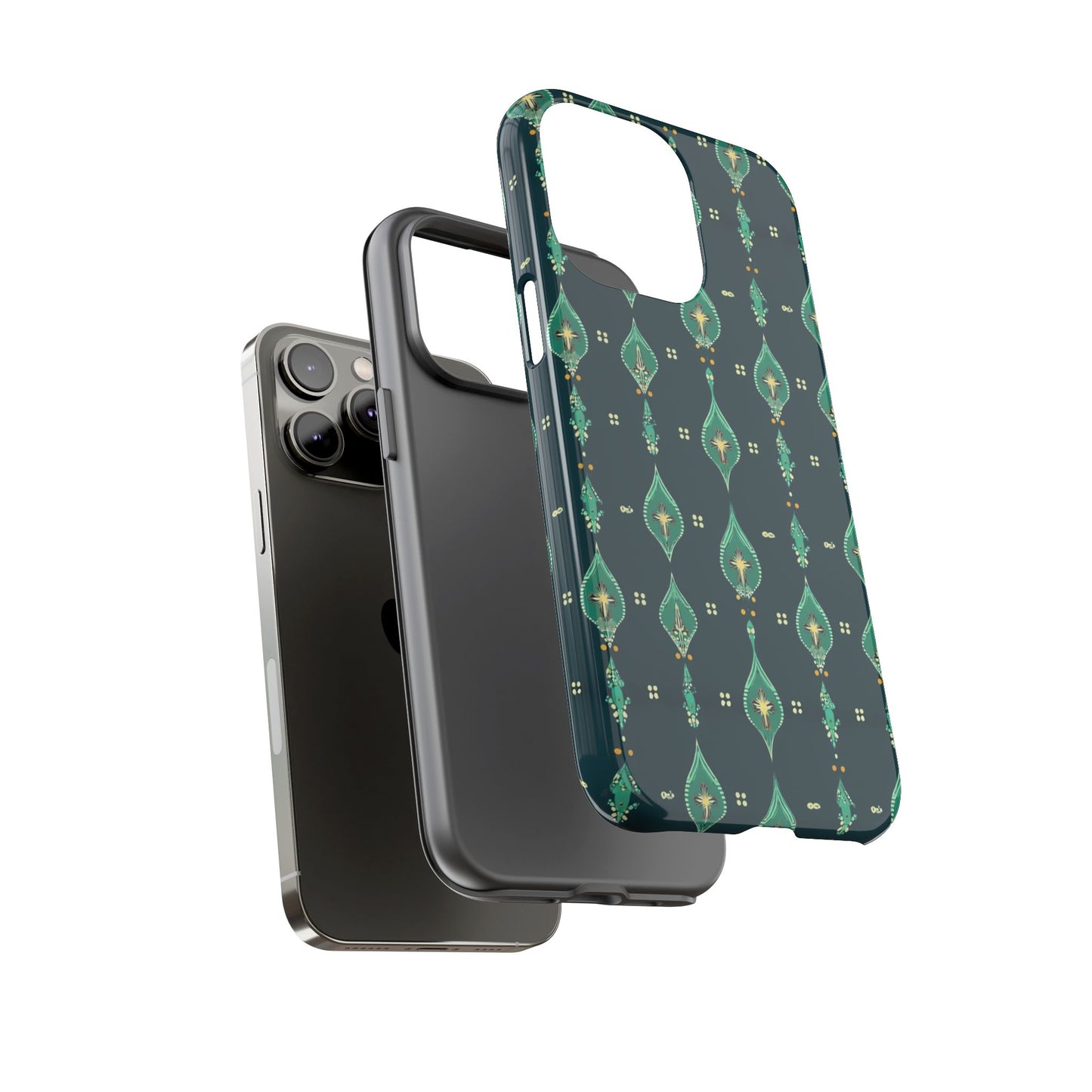 Emerald Boho Teardrop Phone Case