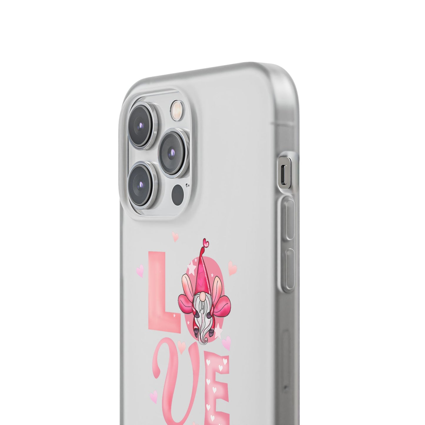 Love Gnome Phone Case — Cute Pink Valentine Flexi Case