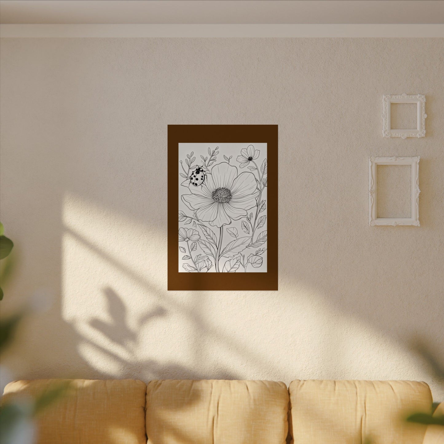 COLOR IT YOURSELF  Line Art Poster — Textured Matte Print