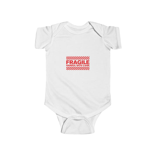 Funny Infant Bodysuit - "Fragile: Handle with Care", Baby Gift, Cute Baby