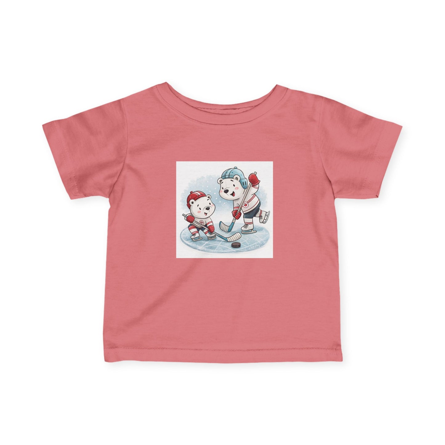 Infant Tee — Cute Ice Hockey Polar Bears Baby Shirt