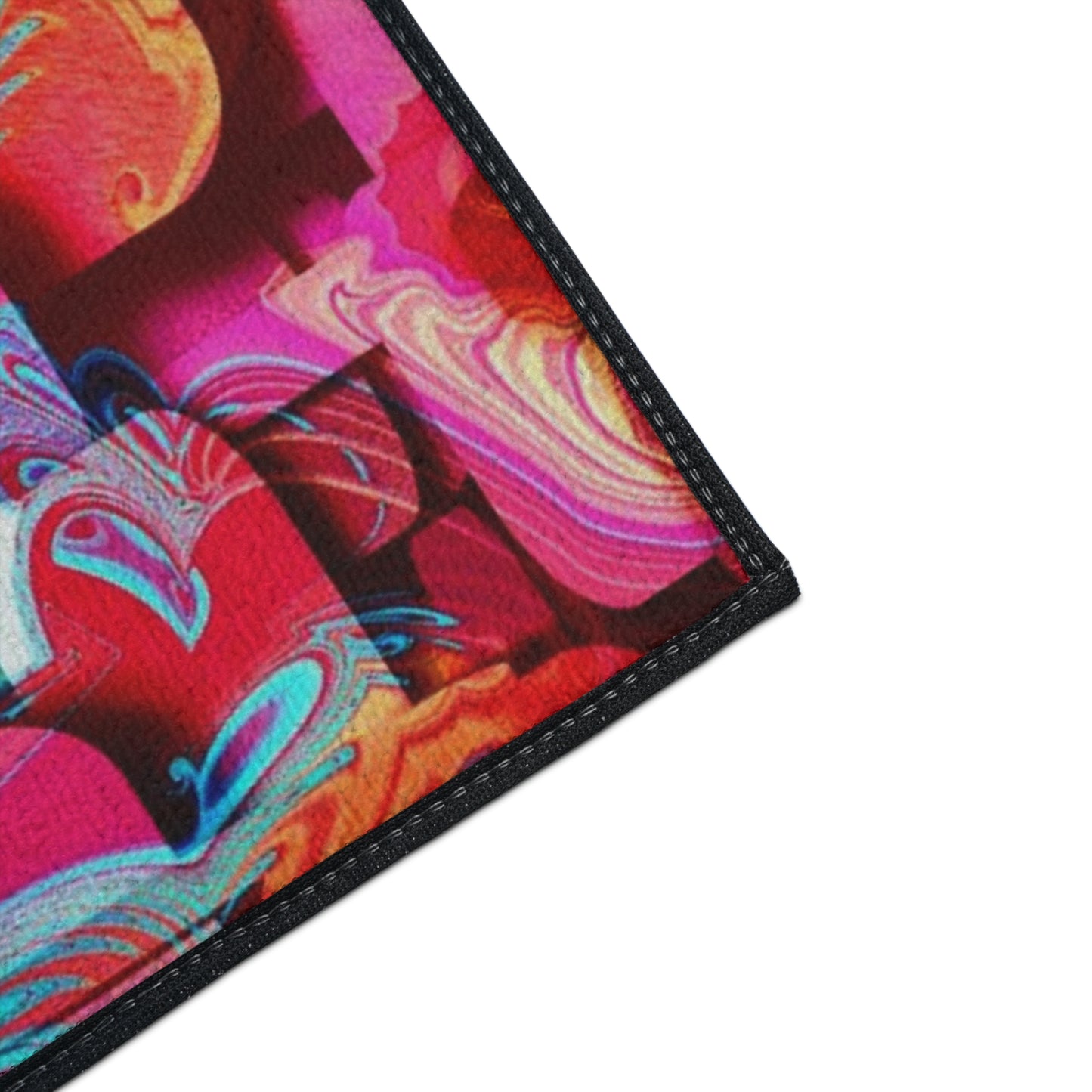 Abstract Color Splash Floor Mat — Heavy Duty Non‑Slip Door Rug