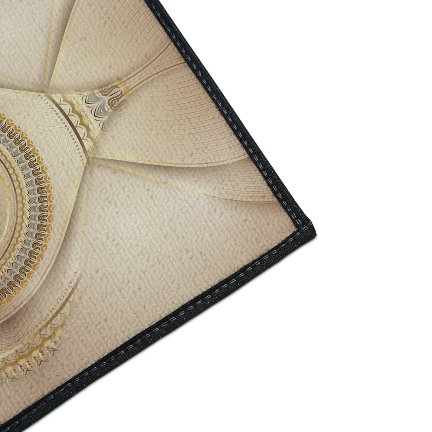 Ornate Mandala Floor Mat — Heavy-Duty Decorative Entrance Rug