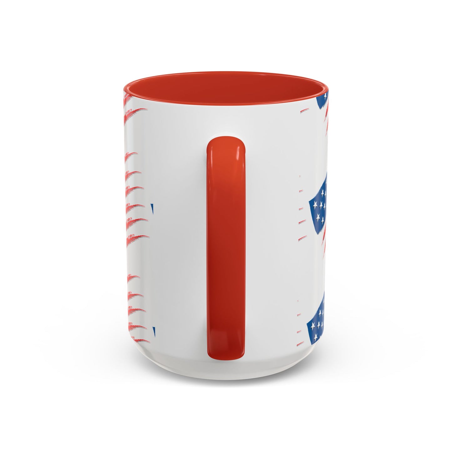 Patriotic Accent Coffee Mug | USA Flag Design