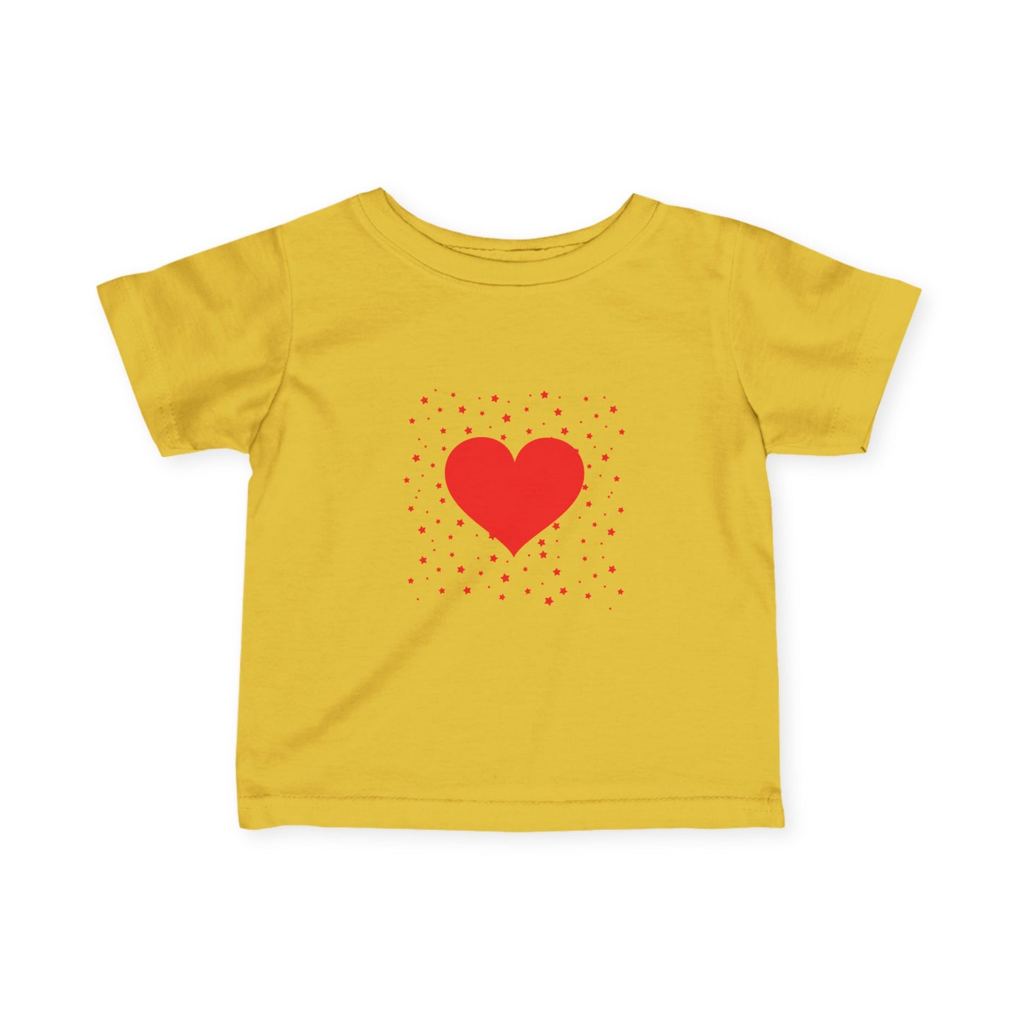 Infant Tee – Red Heart Confetti Baby Shirt