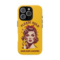 Phone Case - "Please Hold, Sarcasm Loading" Retro Pin-Up Tough Case