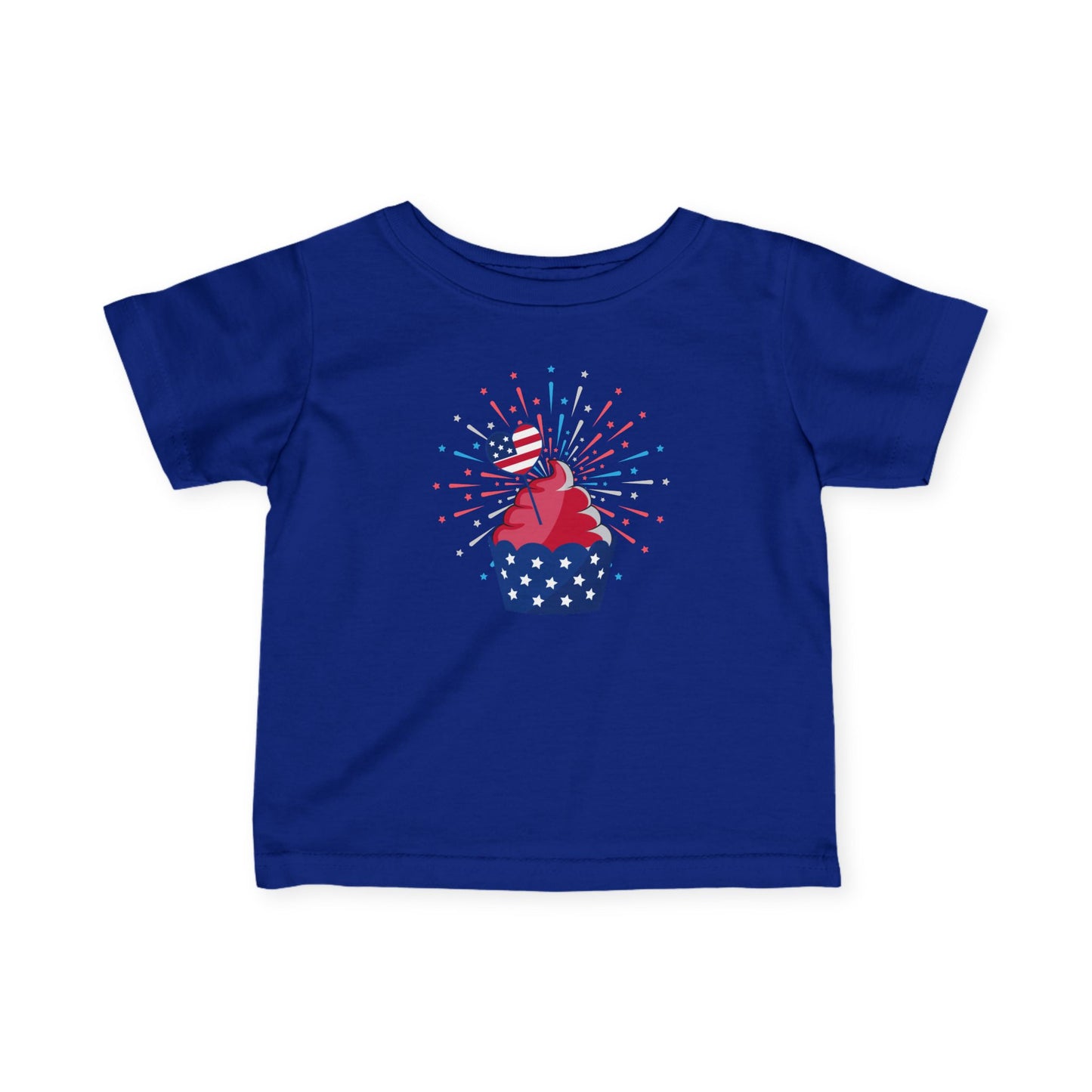 Patriotic Infant Tee with Cupcake Design, Baby Independence Day Outfit, 4th of July Celebration Shirt, Cute Toddler Tee, Summer Party [...]