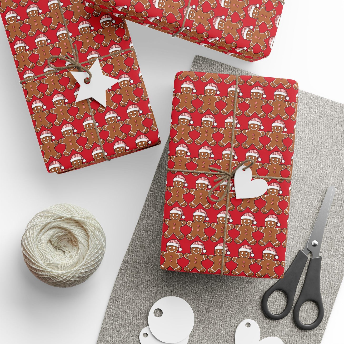 Gingerbread Holiday Wrapping Paper Roll