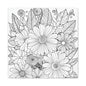 COLOR IT YOURSELF Floral Doodle Canvas Art — Black & White Bouquet Stretched Canvas