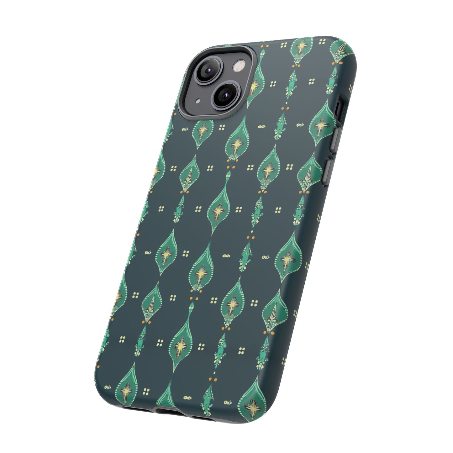 Emerald Boho Teardrop Phone Case