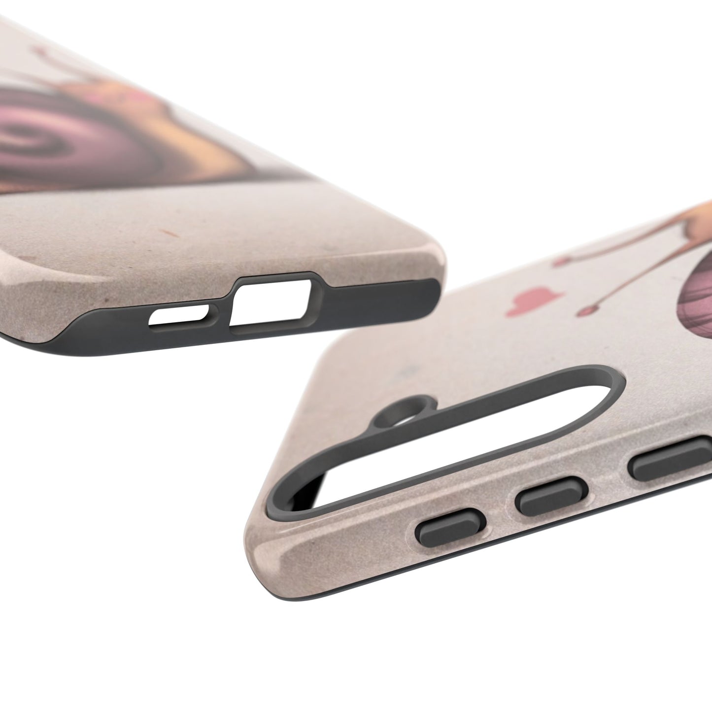 Cute Snail Phone Case — Pink Heart Cartoon Protective iPhone Cover