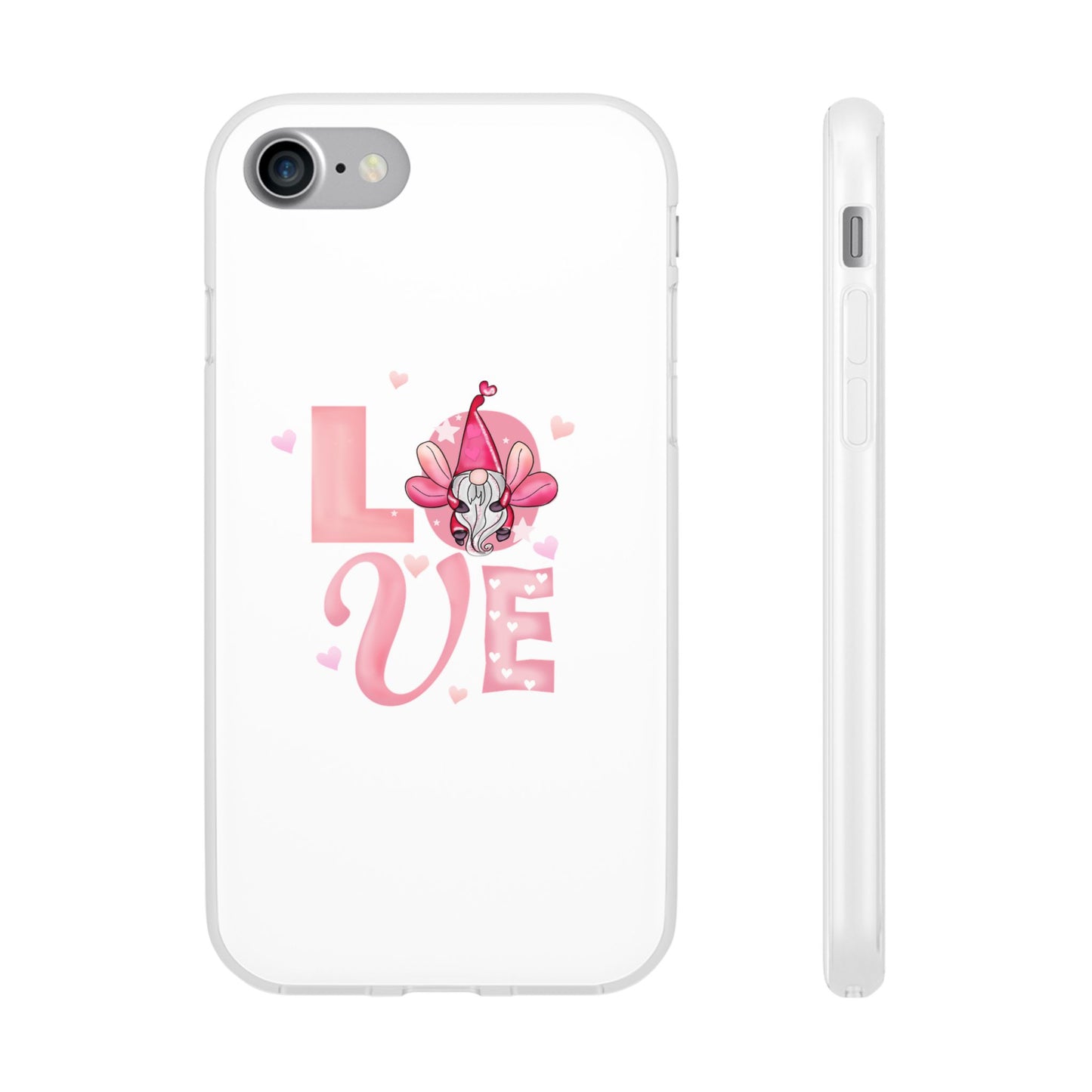Love Gnome Phone Case — Cute Pink Valentine Flexi Case