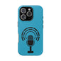 Phone Case — Retro Microphone Podcast Design, Magnetic Impact-Resistant