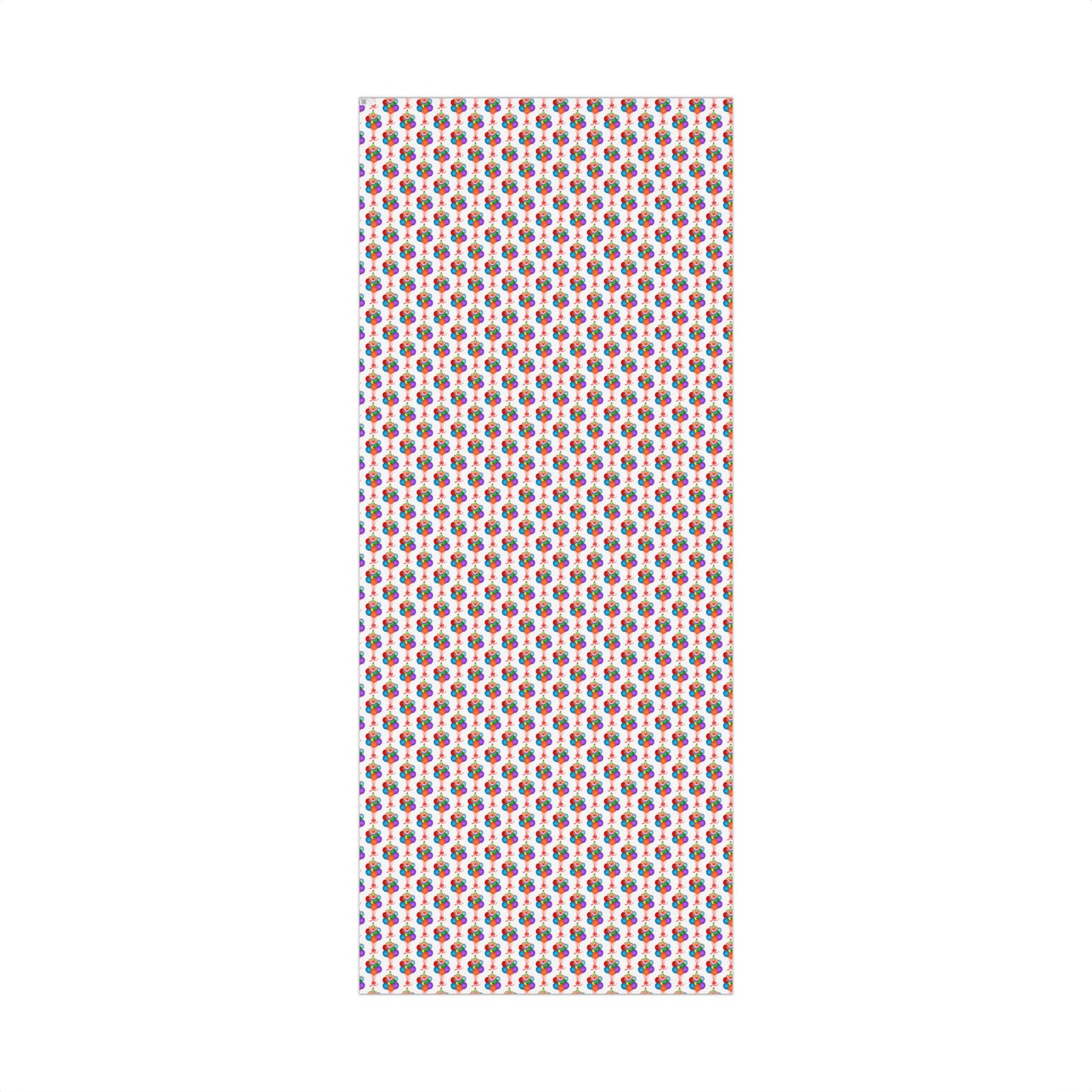 Birthday Clown Balloon Gift Wrap Paper — Colorful Party Wrapping Sheets for Kids