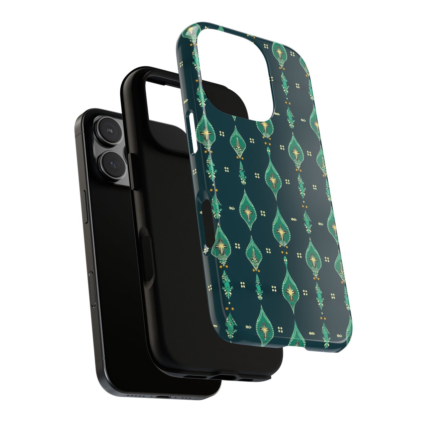 Emerald Boho Teardrop Phone Case