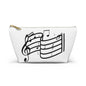 Music Notes Accessory Pouch — T-Bottom Makeup & Gadget Organizer