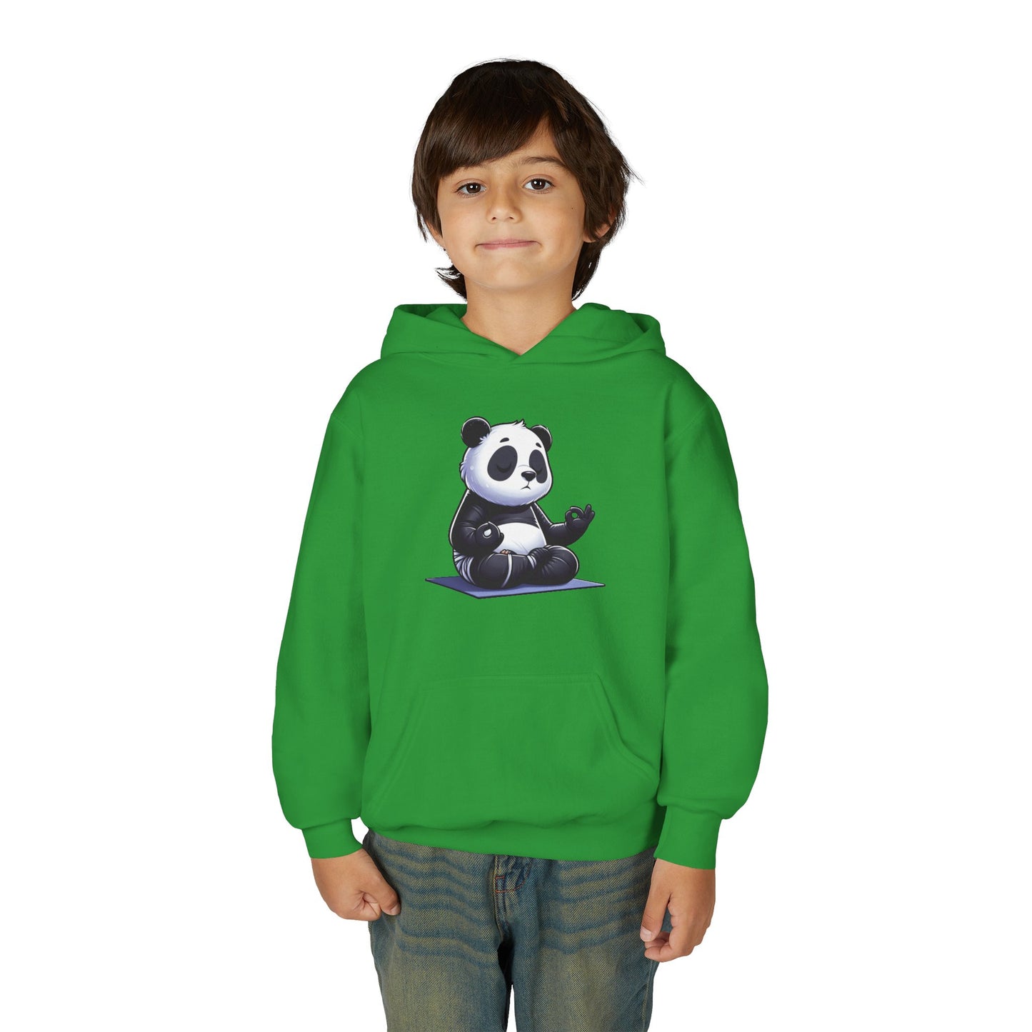 Kids Panda Yoga Hoodie — Cute Meditating Panda Sweatshirt for Children