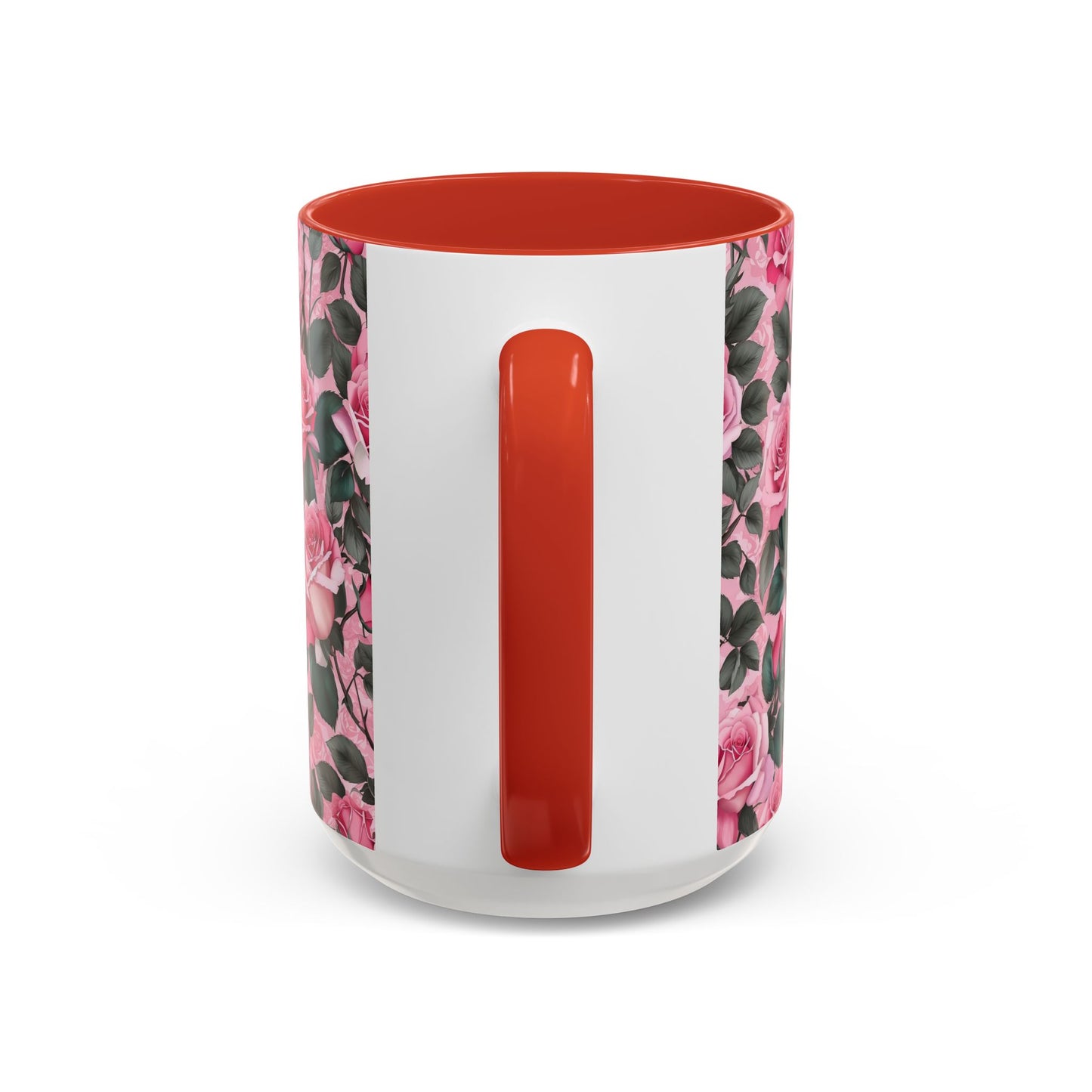 Floral Accent Coffee Mug, Pink Rose Mug, Gift for Her, Tea Cup, Mother's Day Present, Home Decor, Kitchen Essentials