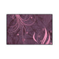 Floral Swirl Heavy-Duty Floor Mat — Pink Abstract Entry Rug