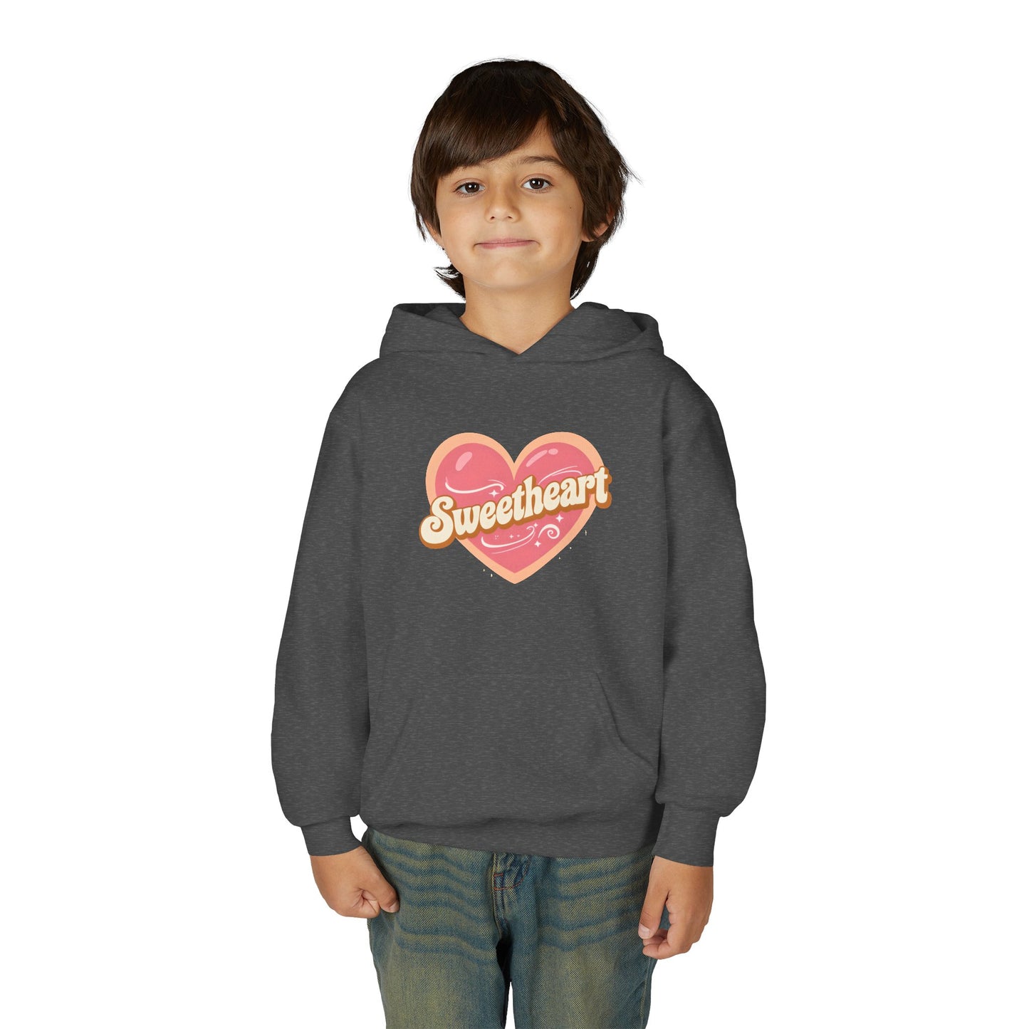 Sweetheart Heart Graphic Hoodie | Youth sweatshirt