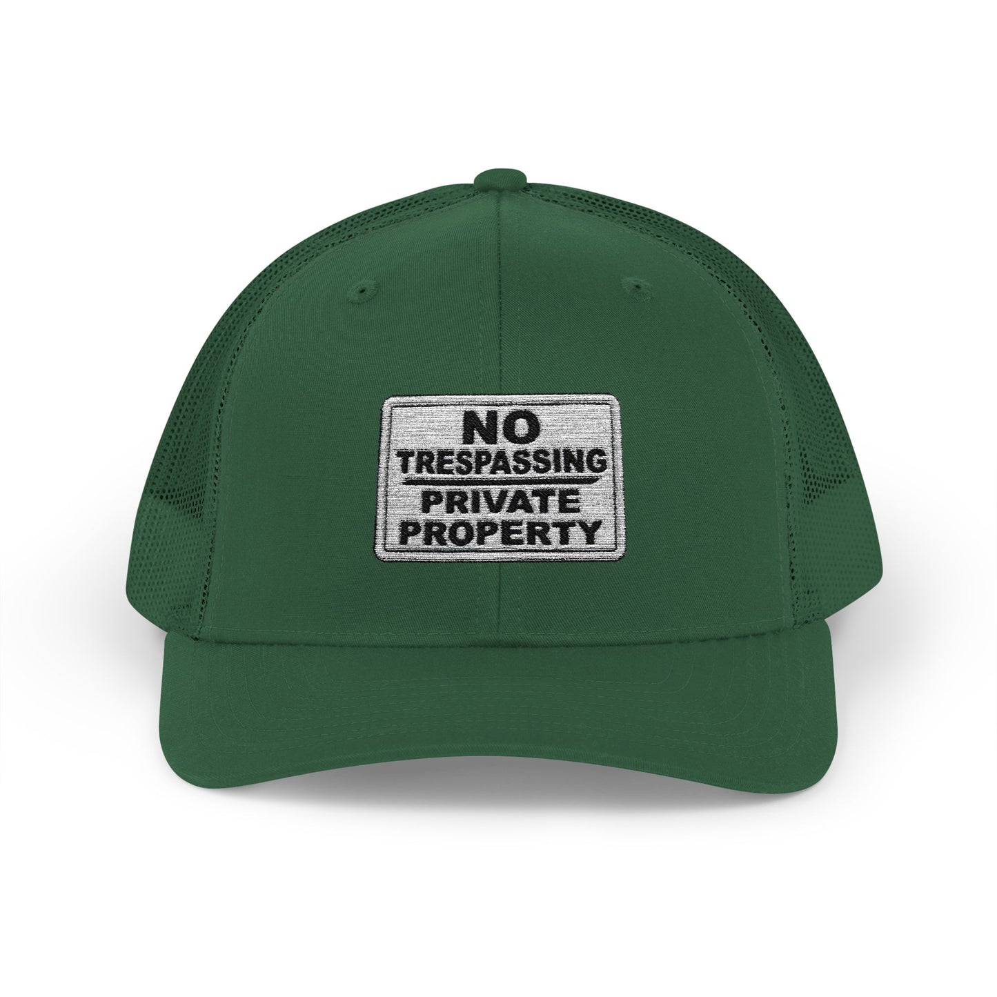 No Trespassing Snapback Trucker Cap, Outdoor Adventure Hat, Unique Gift for him, Summer Casual Style, Trendy Accessory