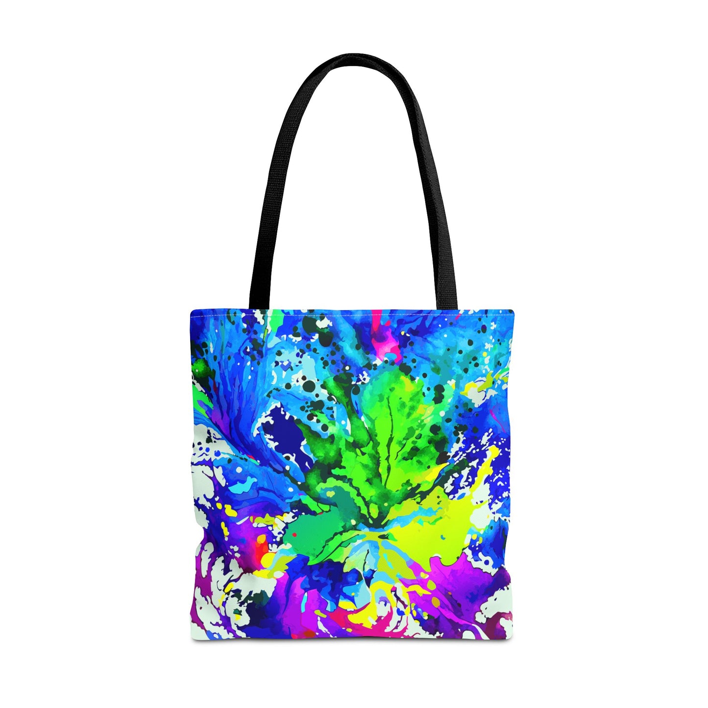 Vibrant Abstract Tote Bag Colorful Shopping Bag, Beach Tote
