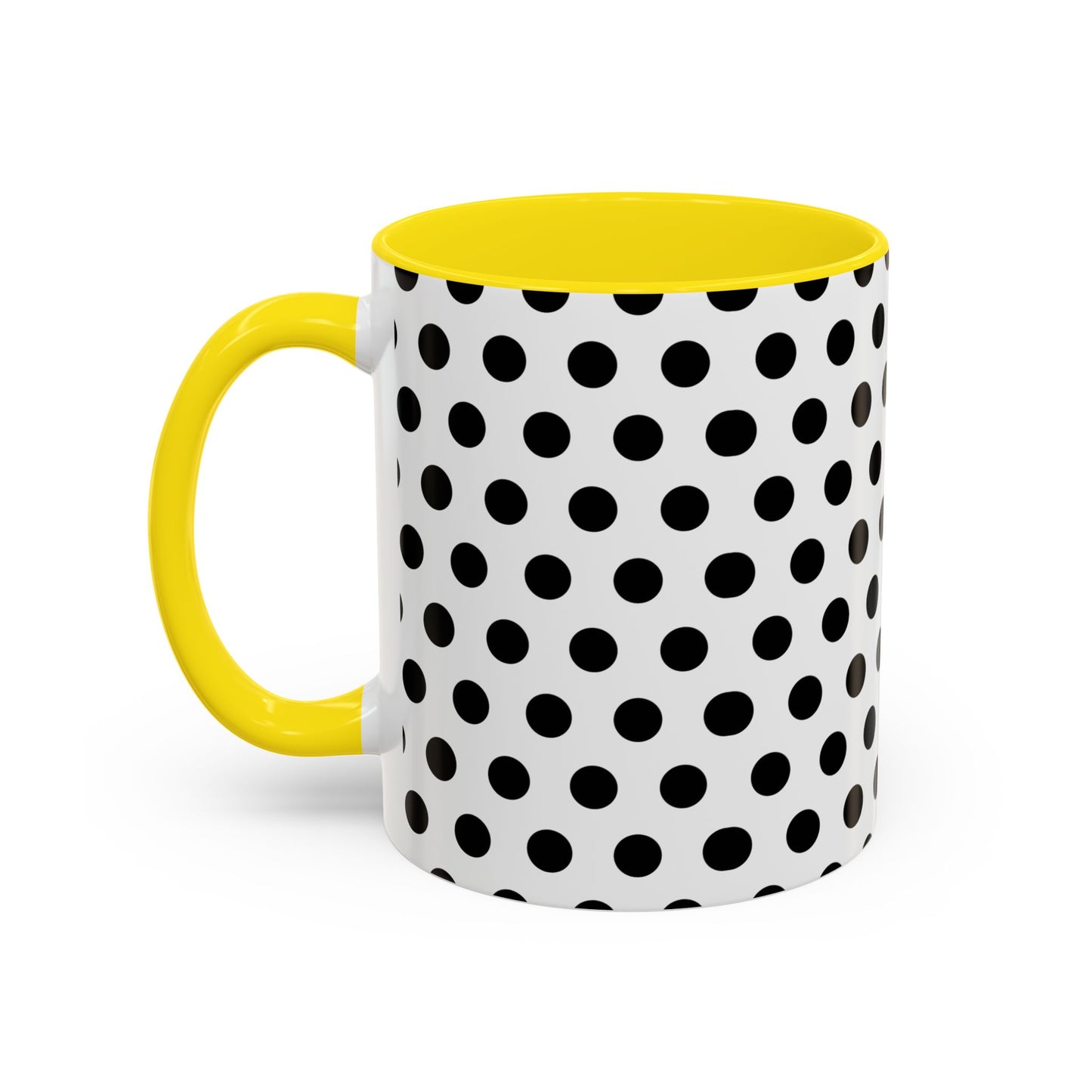 Elegant Polka Dot Mug - Stylish Coffee Cup for Home, Office, Gift for Birthdays, Anniversaries, Holidays, Unique Drinkware