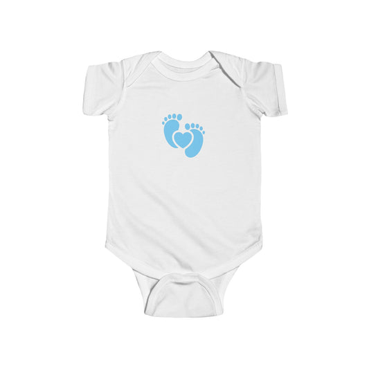 Adorable Baby Bodysuit with Sweet Footprint Design Onesie