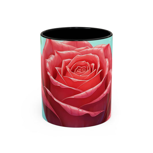Elegant Rose Coffee Mug for Floral Lovers, Perfect Gift for Mother’s Day, Birthday, Home Decor, Garden Enthusiasts, Art Collectors