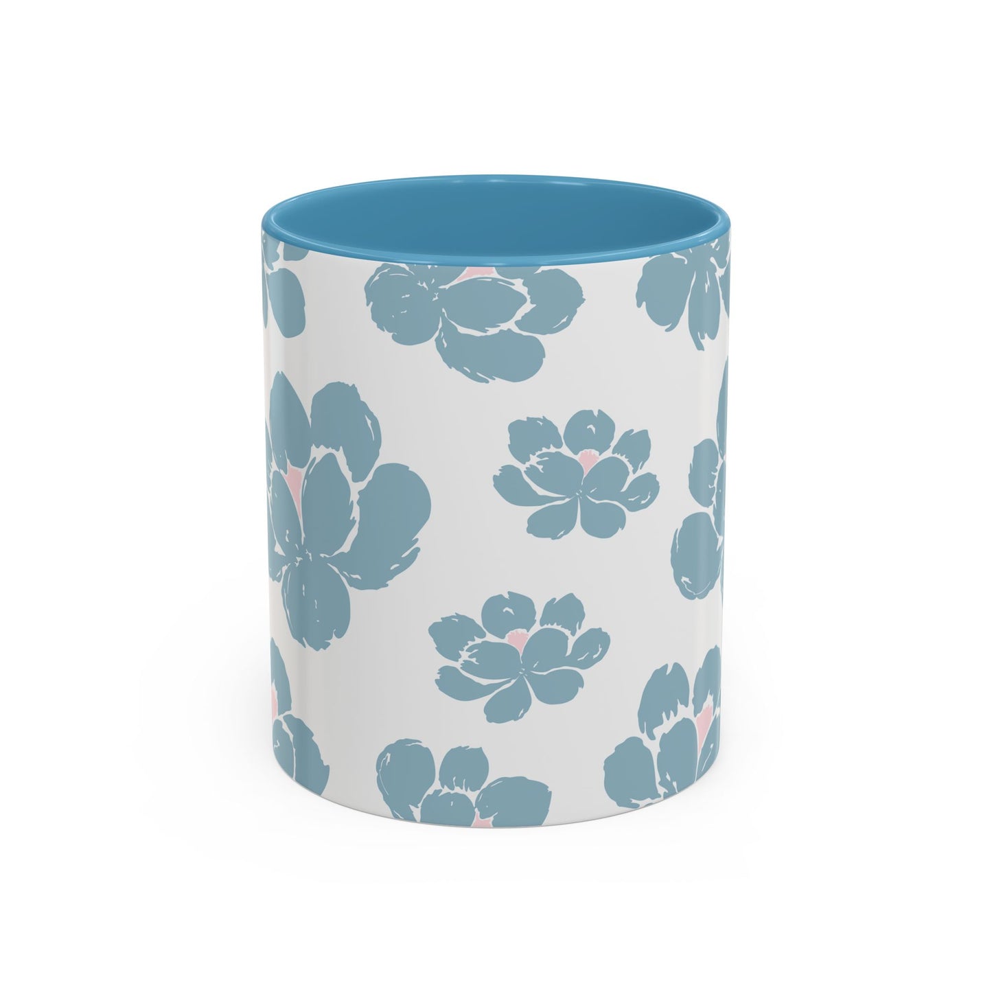 Floral Accent Coffee Mug - Elegant Drinkware, Perfect Gift for Her, Home Decor, Mother's Day, Birthday, Coffee Lovers