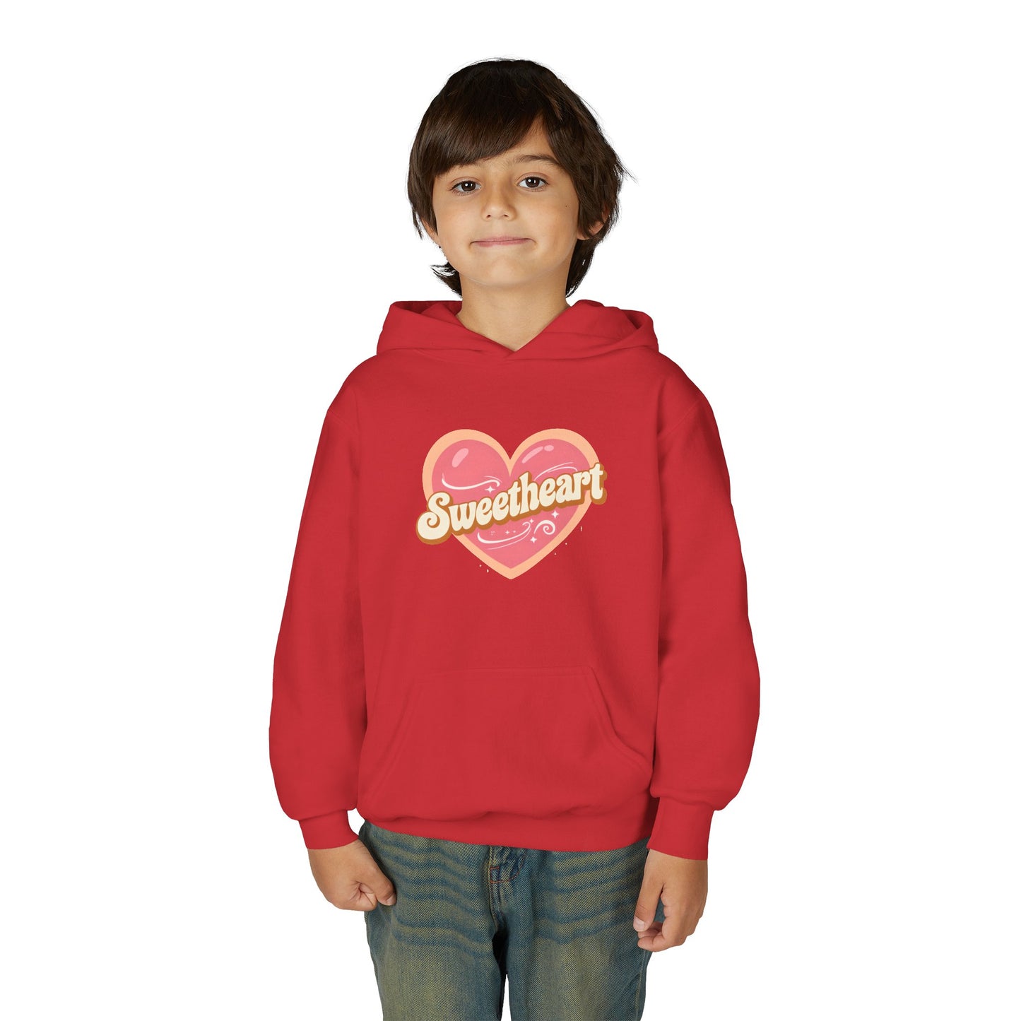 Sweetheart Heart Graphic Hoodie | Youth sweatshirt