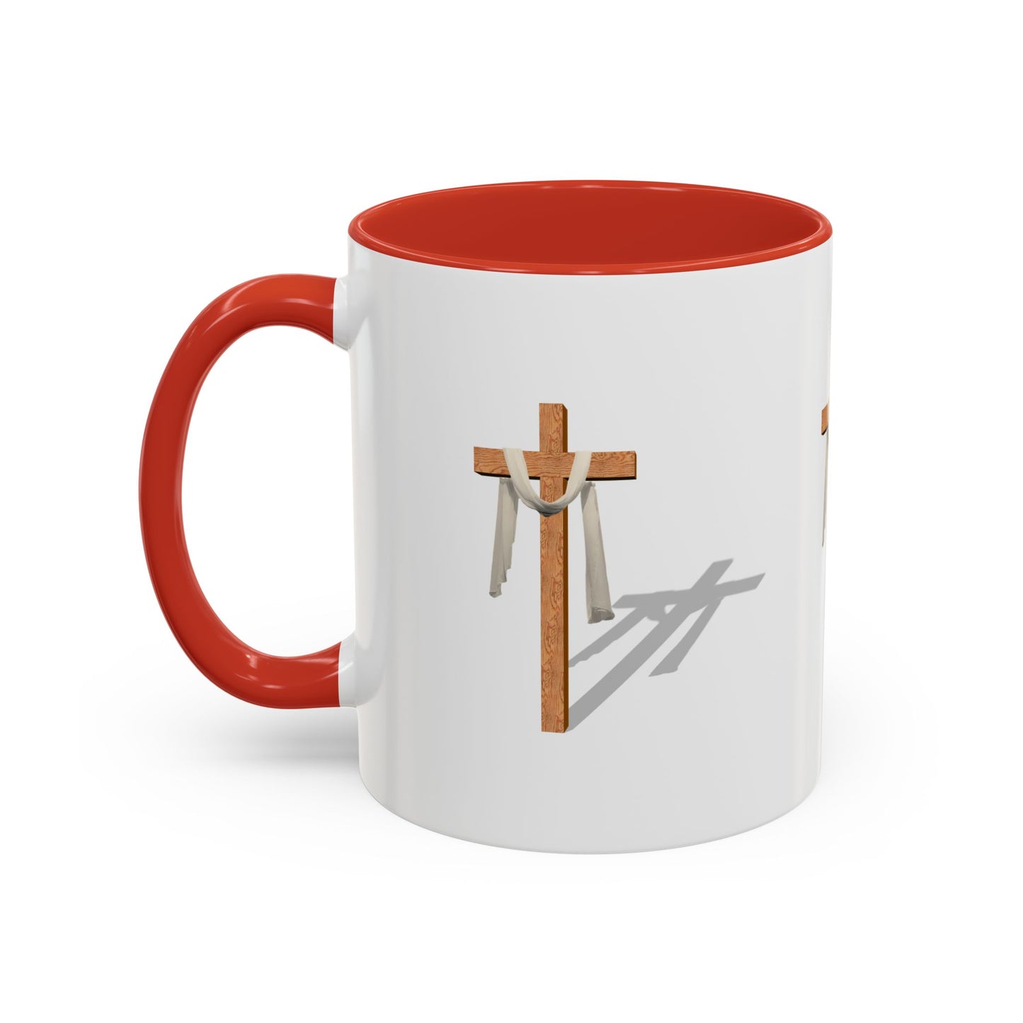 Faith-Inspired Accent Coffee Mug – Spiritual Gift for Christians, Religious Decor, Church Mug, Inspirational Drinkware