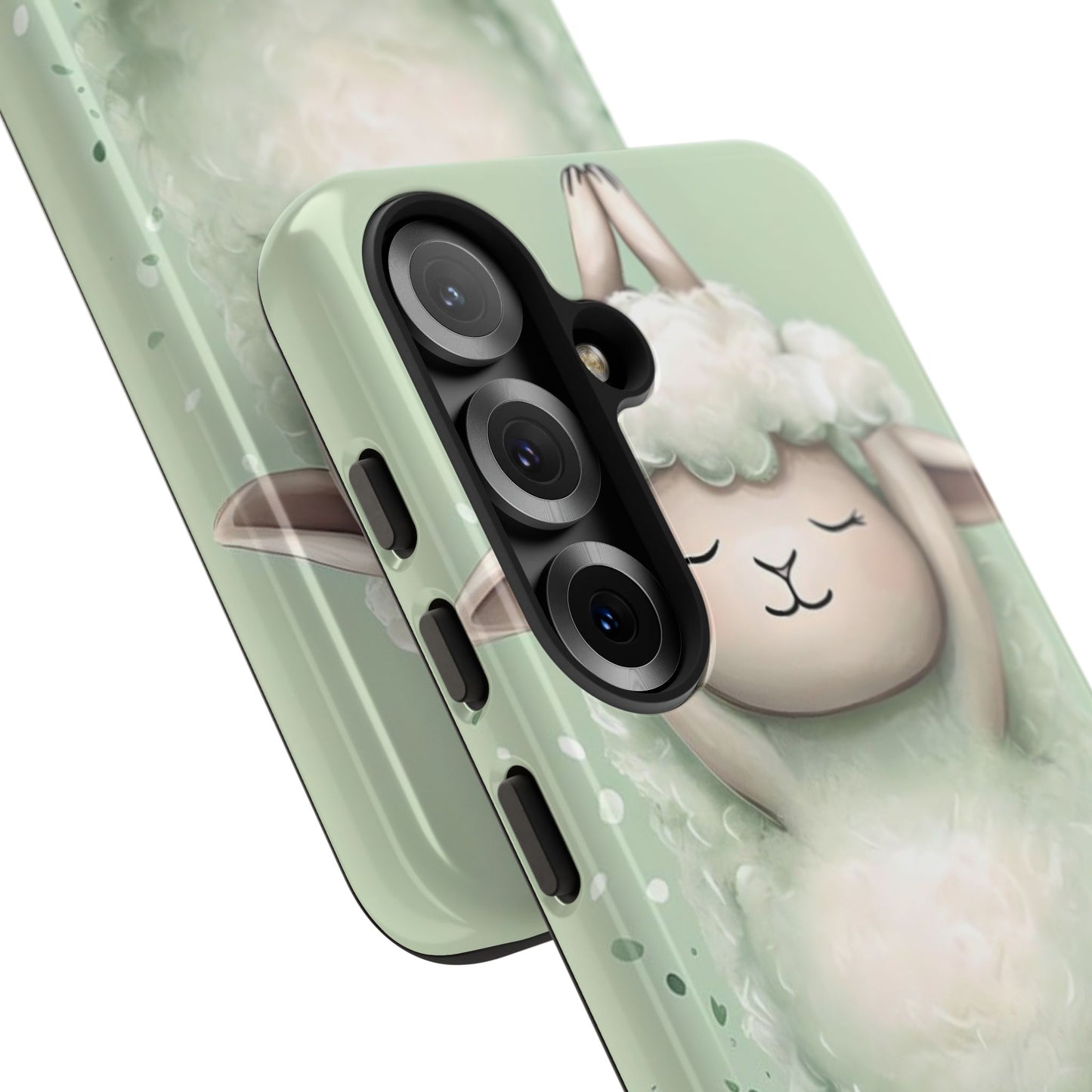Cute Yoga Sheep Phone Case — Pastel Lamb Ballerina Protective Cover