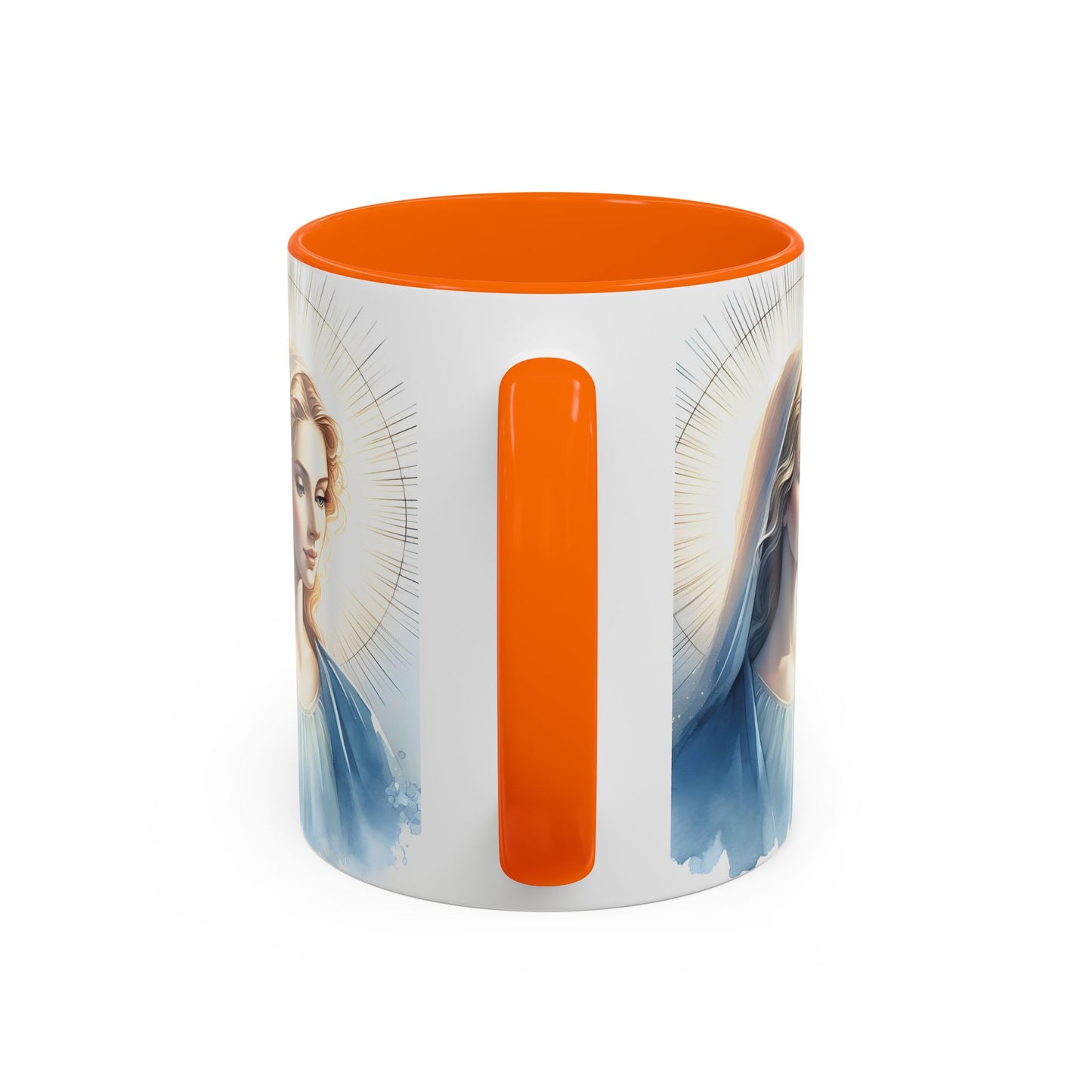Serene Virgin Mary Accent Coffee Mug