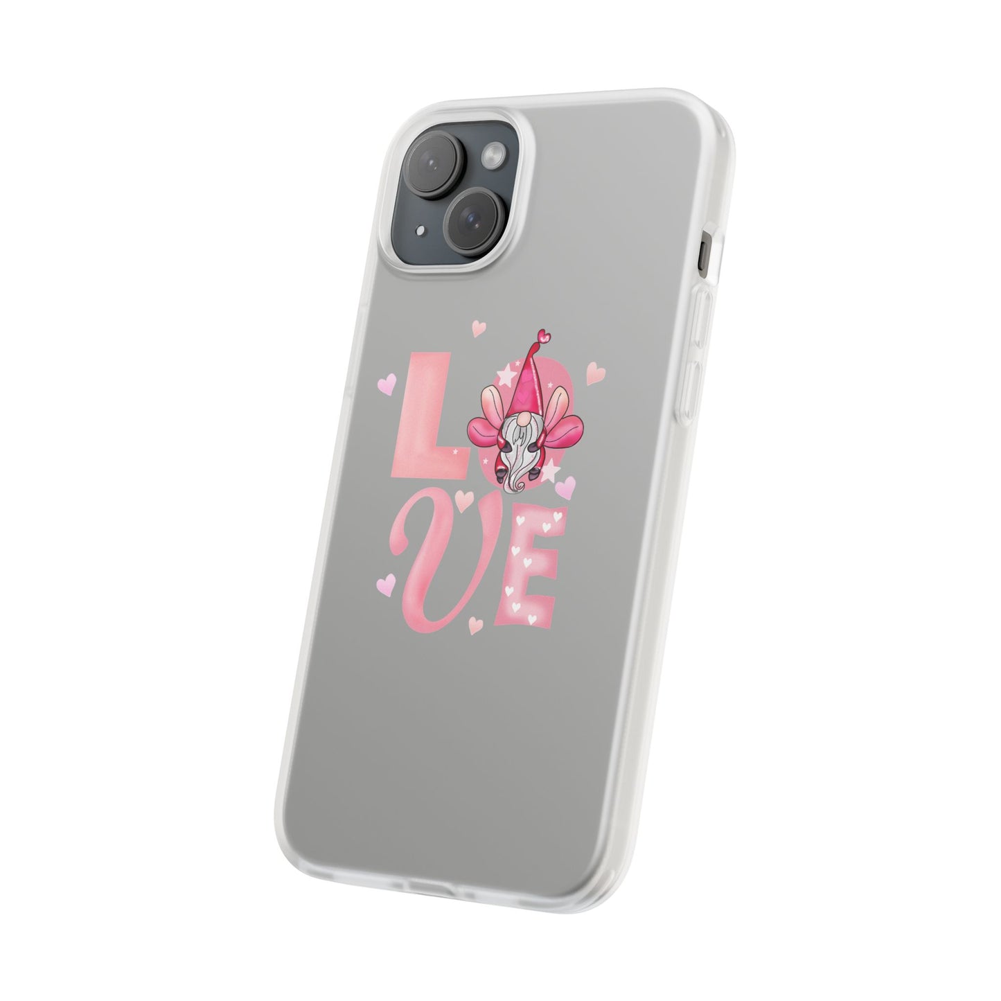 Love Gnome Phone Case — Cute Pink Valentine Flexi Case