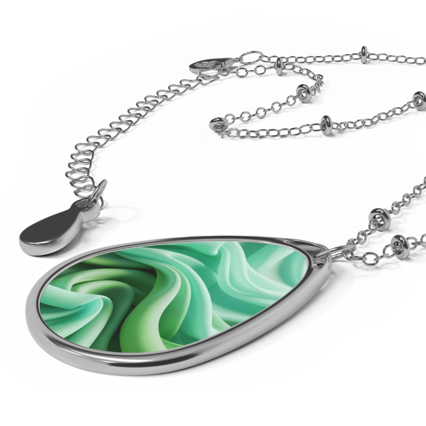 Elegant Oval Necklace, Minimalist Jewelry, Teardrop Pendant, Everyday Wear, Gift for Her, Birthday Jewelry, Special Occasion