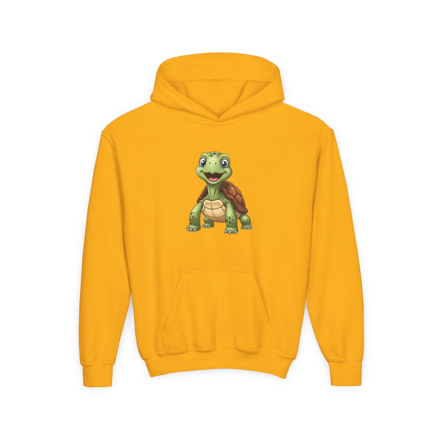 Kids Cute Turtle Hoodie - Playful Juvenile Turtle Graphic Sweatshirt